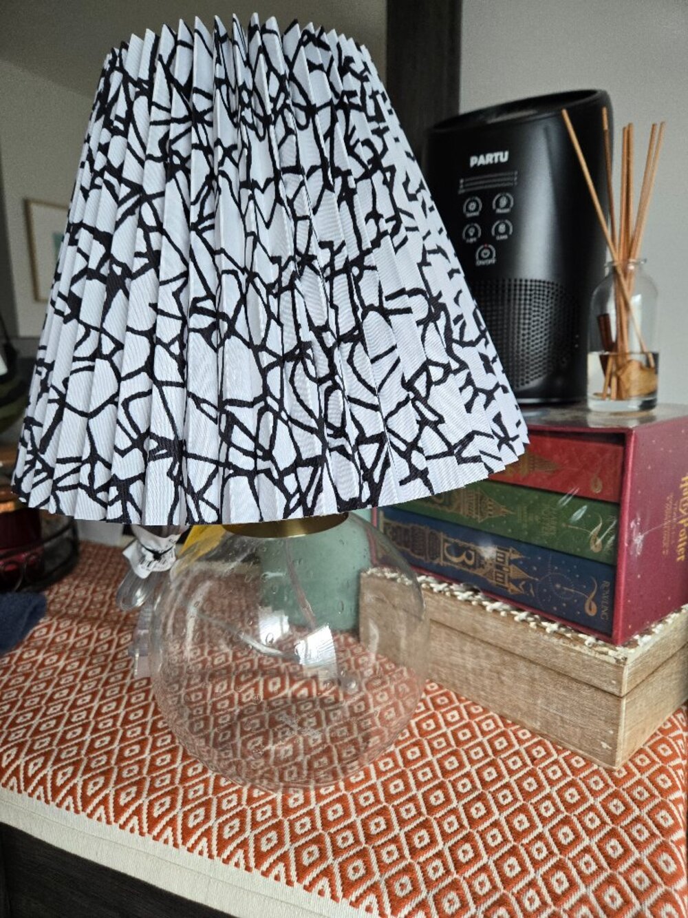 DVF Diane von Furstenberg x Target Seeded Glass Globe Table Lamp NWT